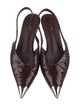 Anine Bing Patent Leather Animal Print Slingback Pumps