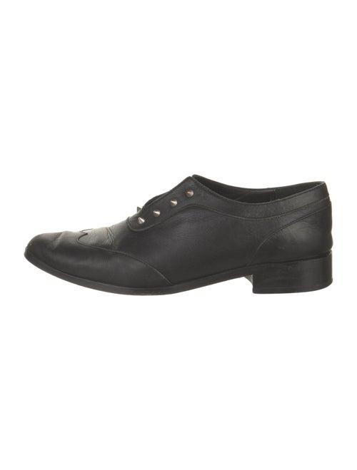 Anine Bing Leather Studded Accents Oxfords