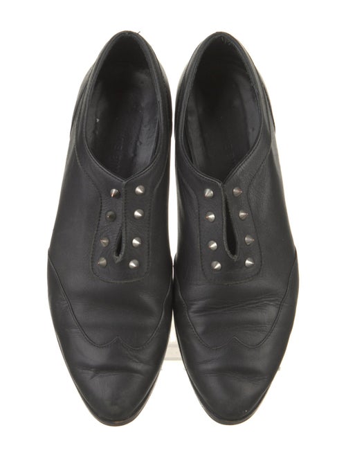 Anine Bing Leather Studded Accents Oxfords
