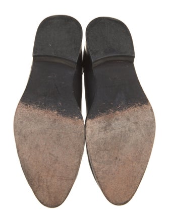 Anine Bing Leather Studded Accents Oxfords