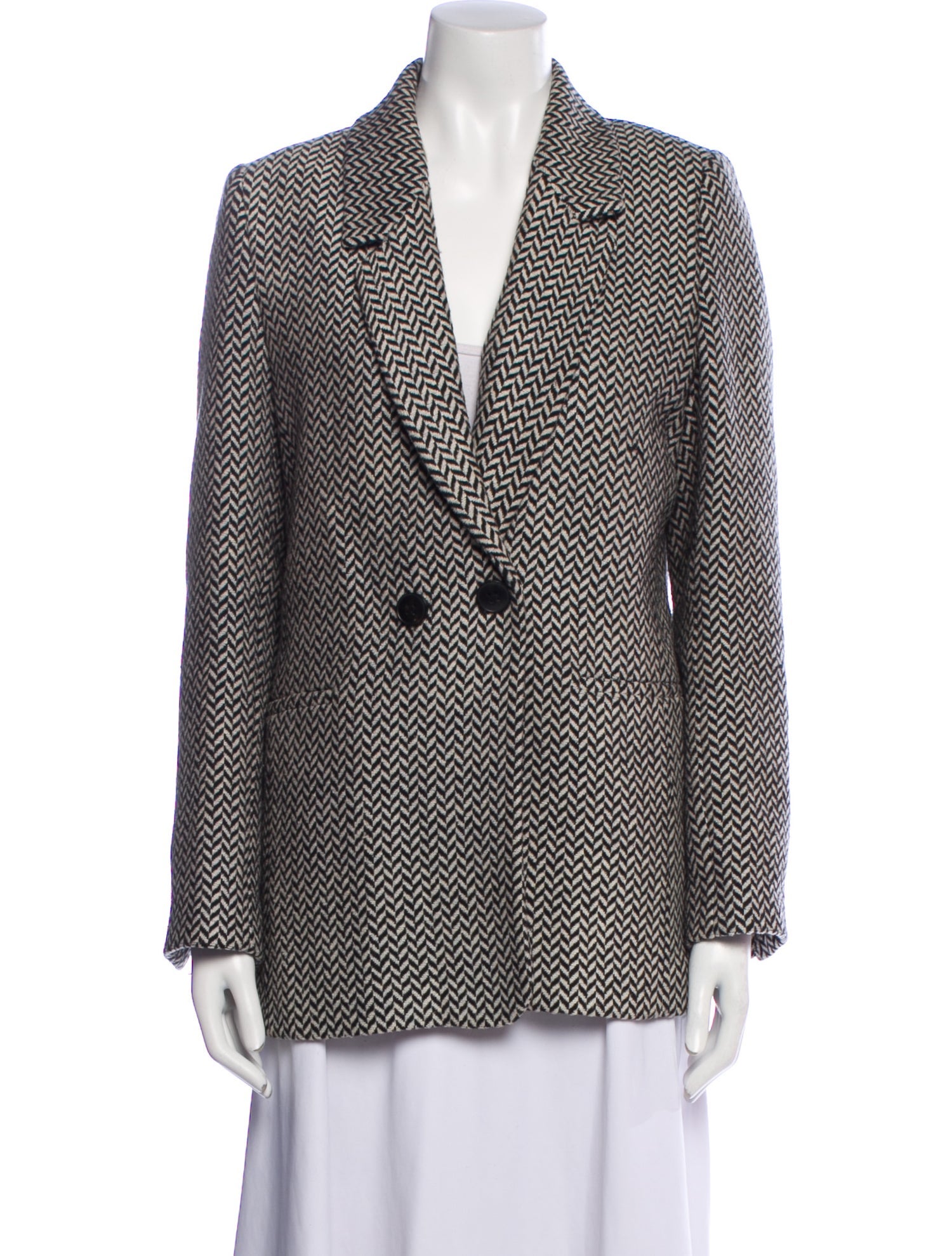 Anine Bing Tweed Pattern Blazer