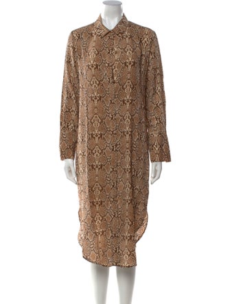 Anine Bing Silk Midi Length Dress