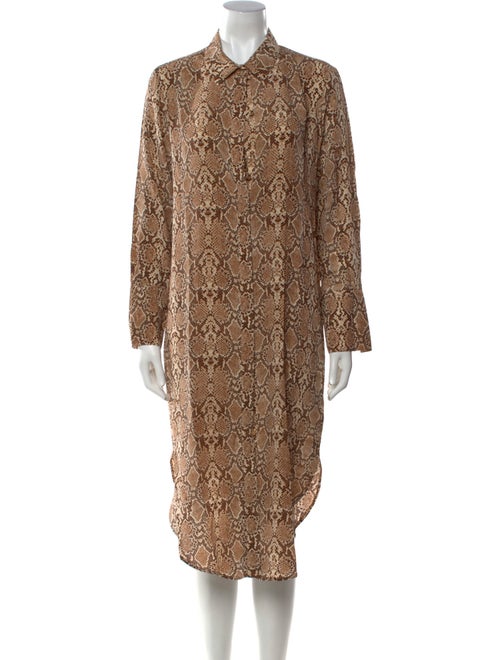 Anine Bing Silk Midi Length Dress