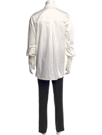 Anine Bing Long Sleeve Tuxedo Shirt