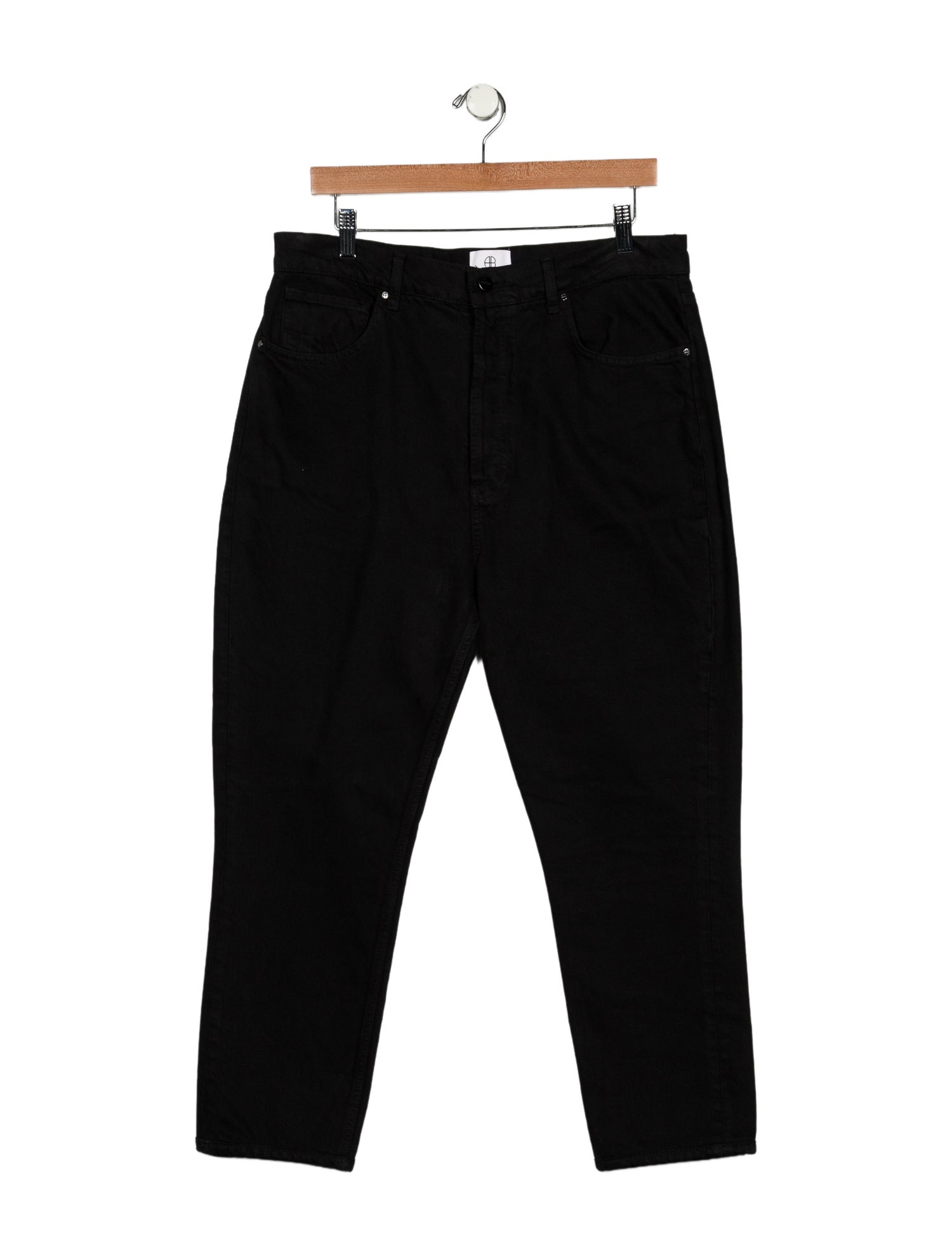 Anine Bing High-Rise Straight Leg Jeans