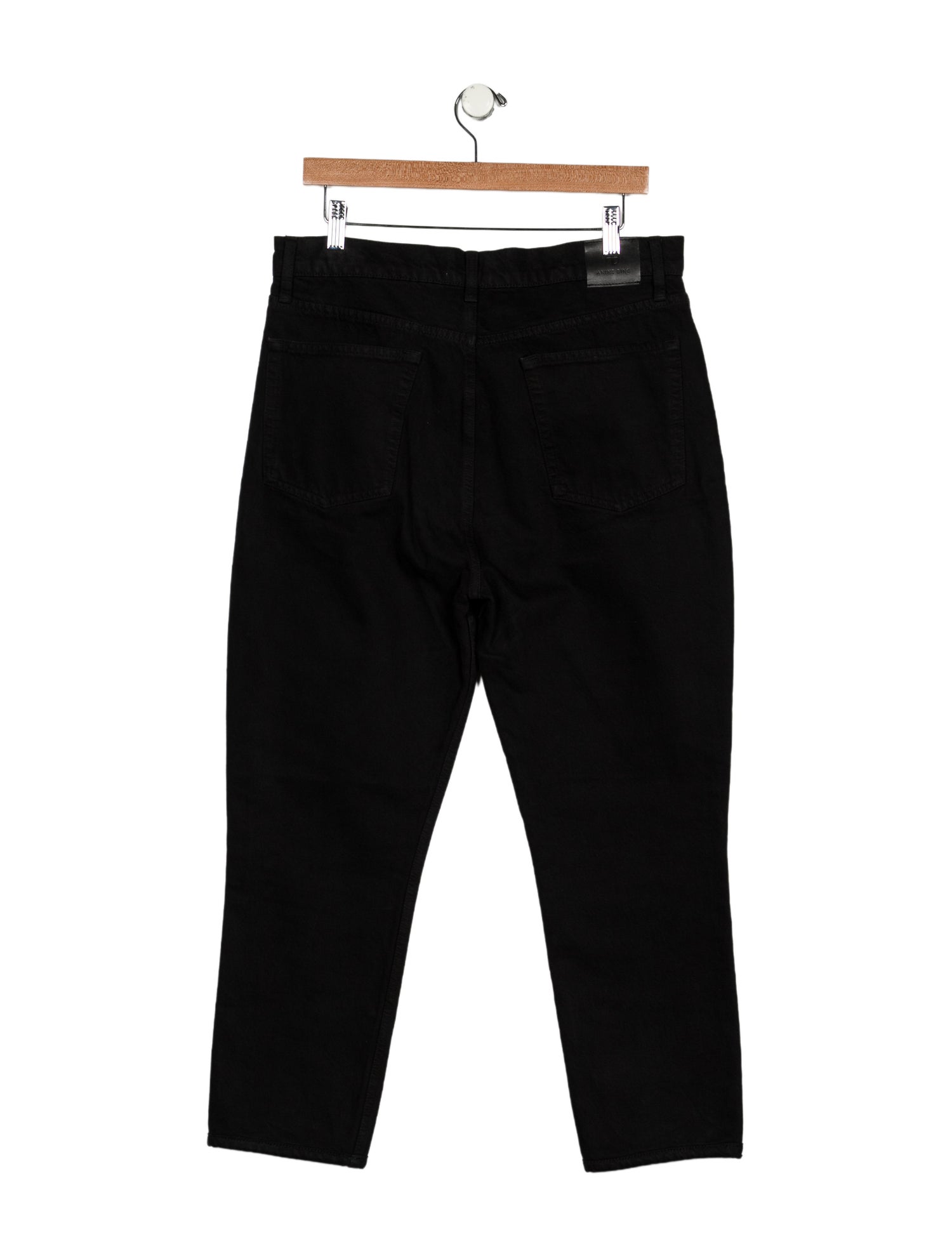 Anine Bing High-Rise Straight Leg Jeans