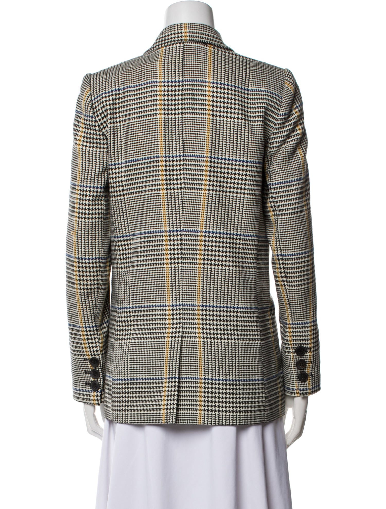 Anine Bing Houndstooth Print Blazer