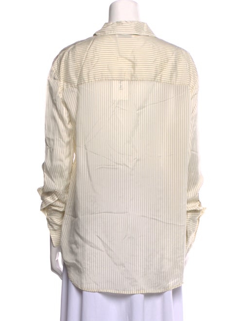 Anine Bing Striped Long Sleeve Button-Up Top