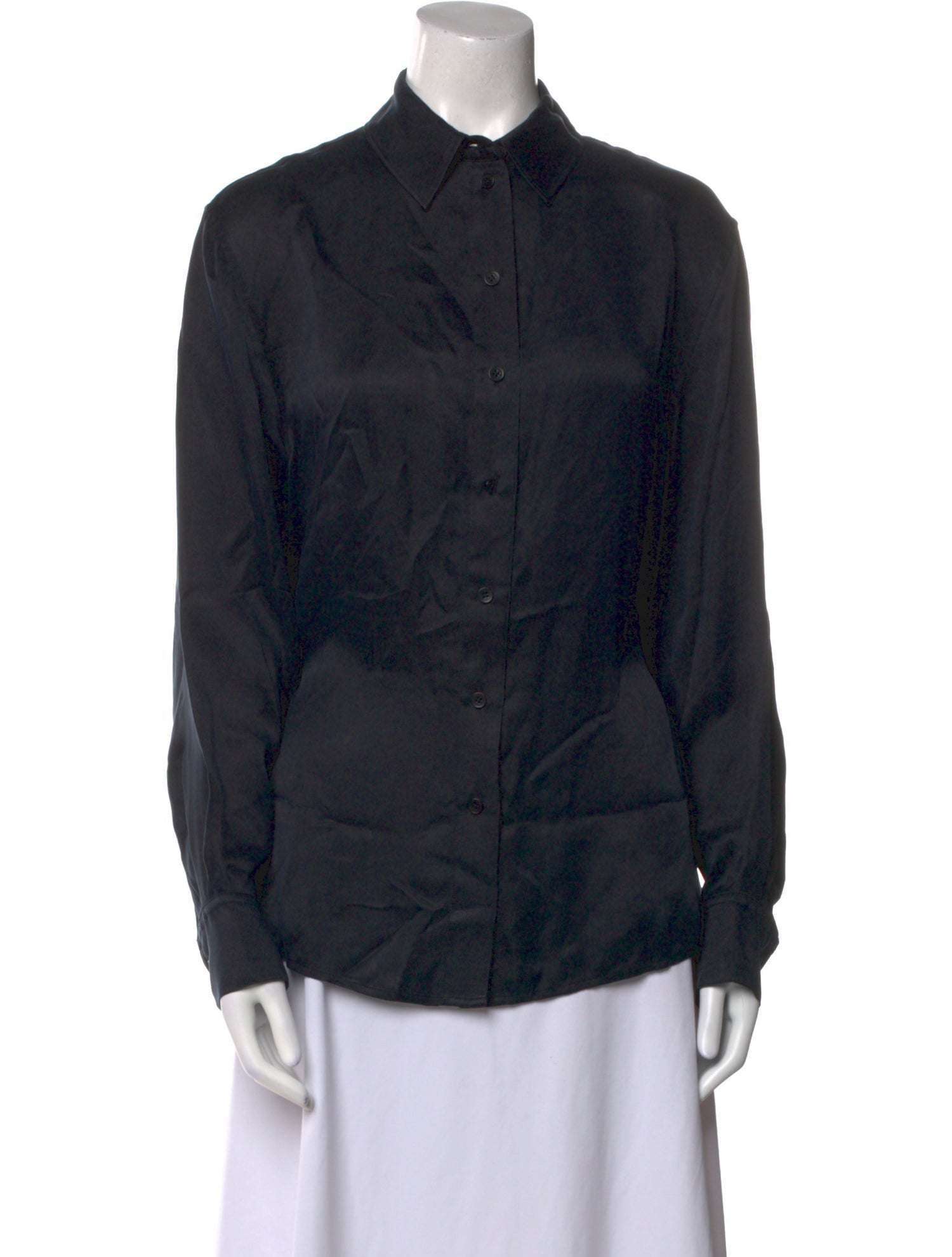 Anine Bing Long Sleeve Button-Up Top