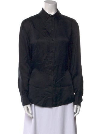 Anine Bing Long Sleeve Button-Up Top