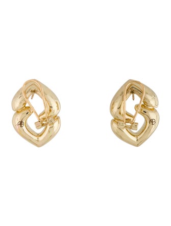 Anine Bing Abstract Heart Earclips