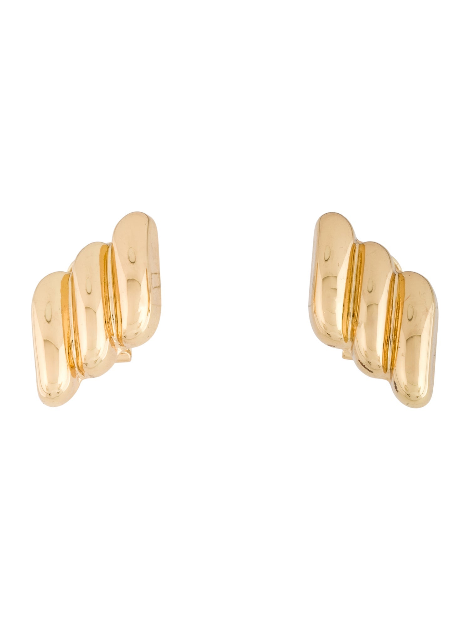 Anine Bing Diagonal Ribbed Earclip