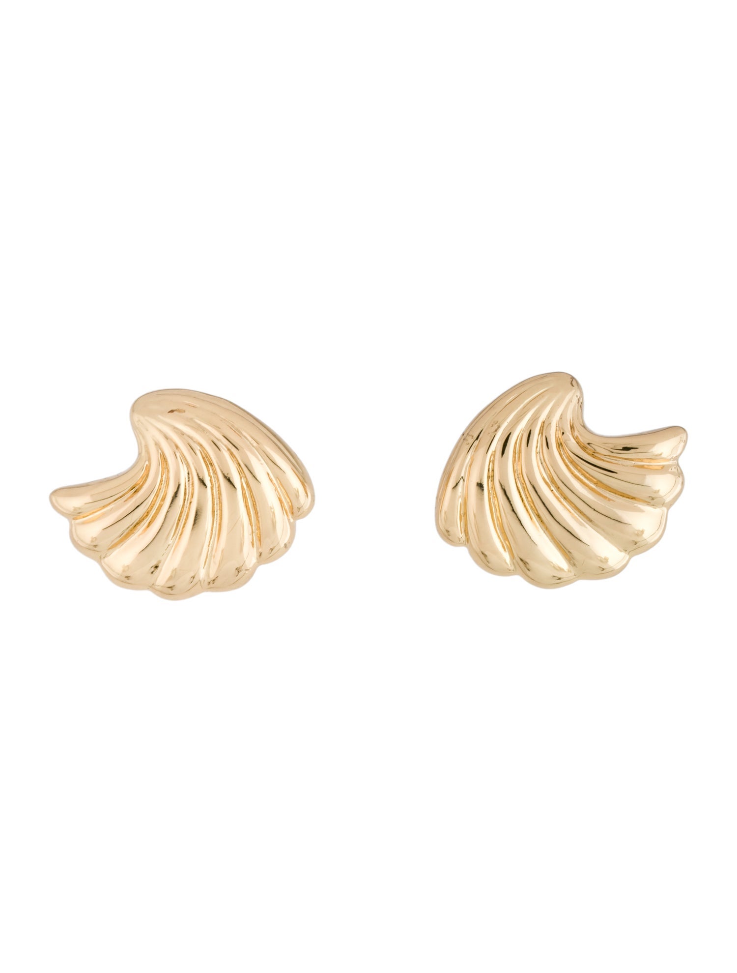 Anine Bing Curved Shell Earrings