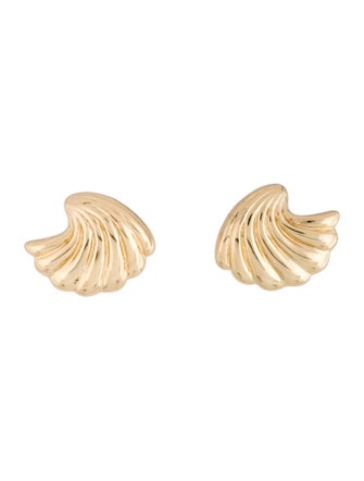 Anine Bing Curved Shell Earrings