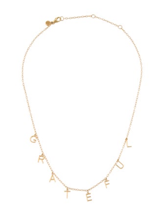 Anine Bing 14K 'Grateful' Necklace