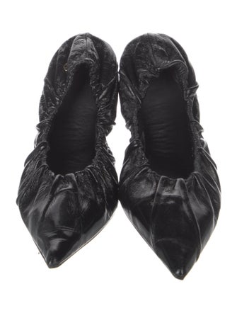 Anine Bing Patent Leather Ballet Flats
