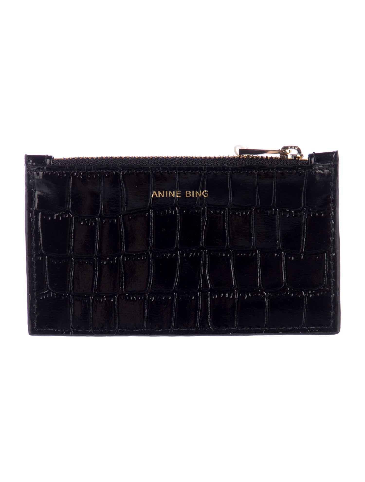 Anine Bing Embossed Leather Coin Pouch w/ Tags
