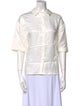 Anine Bing Three-Quarter Sleeve Button-Up Top