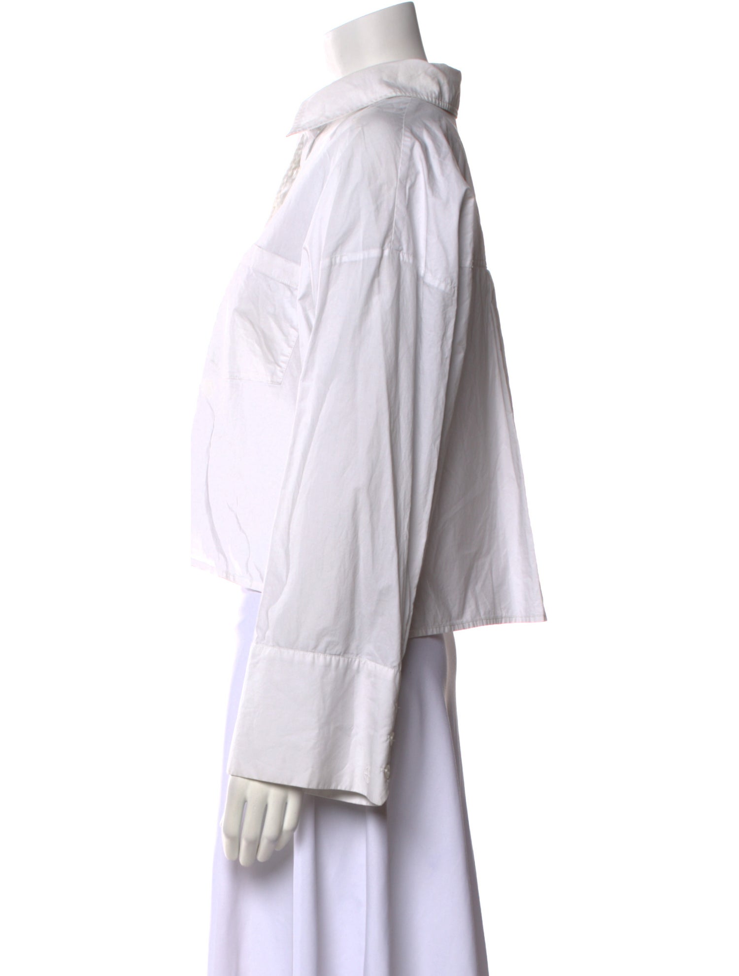 Anine Bing Long Sleeve Crop Top