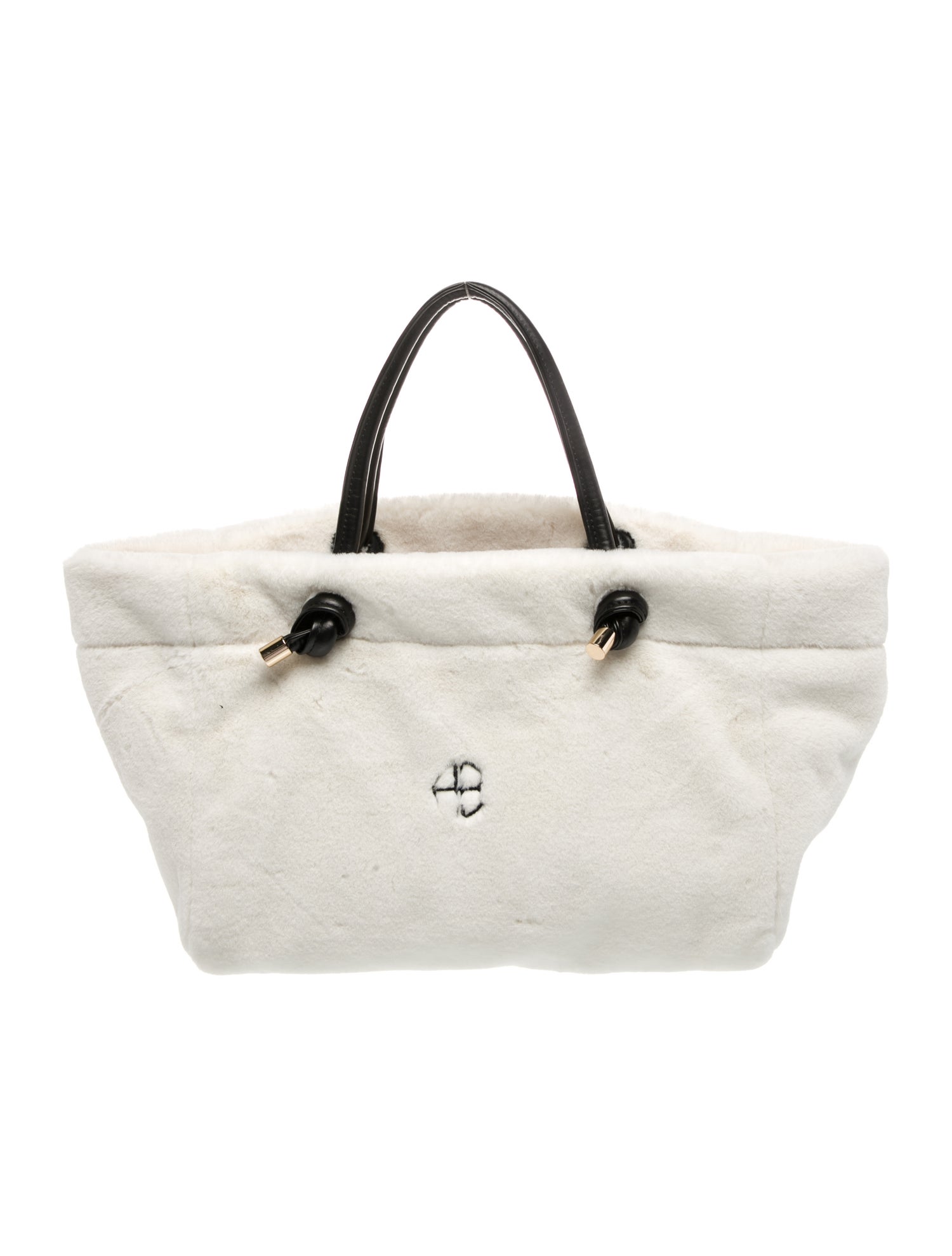 Anine Bing Faux Fur Top Handle Bag