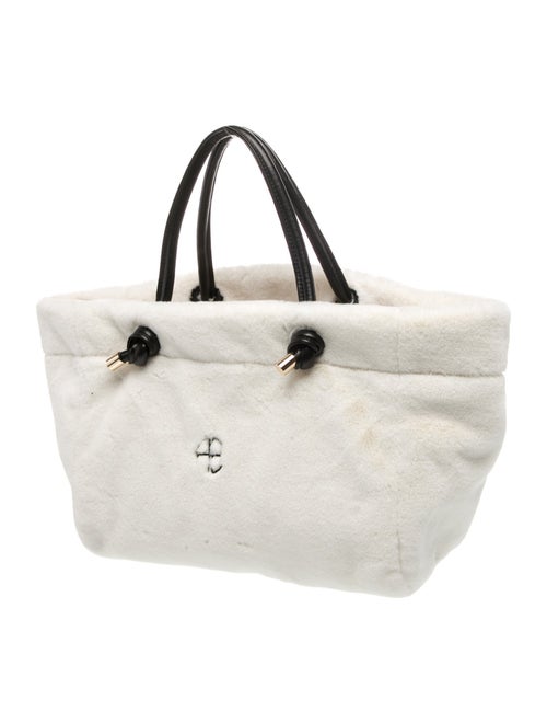 Anine Bing Faux Fur Top Handle Bag
