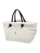Anine Bing Faux Fur Top Handle Bag