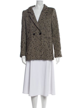 Anine Bing Tweed Pattern Blazer