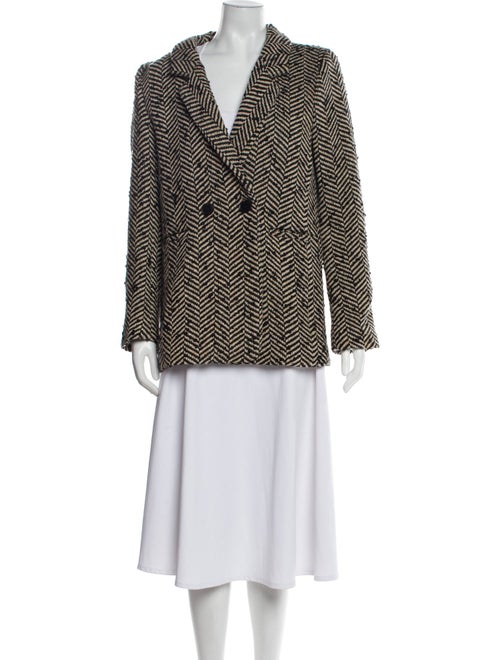 Anine Bing Tweed Pattern Blazer
