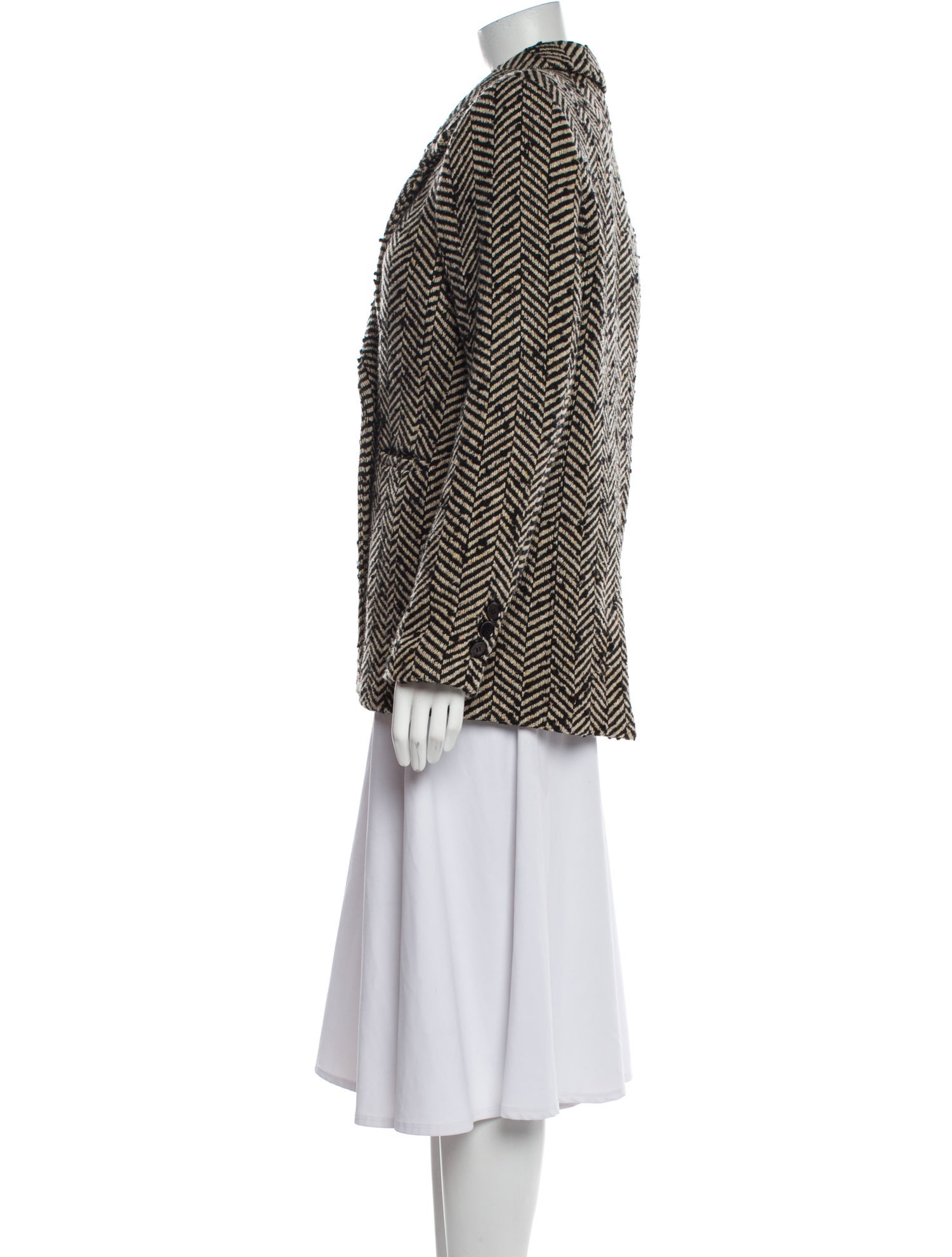 Anine Bing Tweed Pattern Blazer