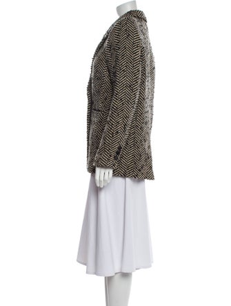 Anine Bing Tweed Pattern Blazer