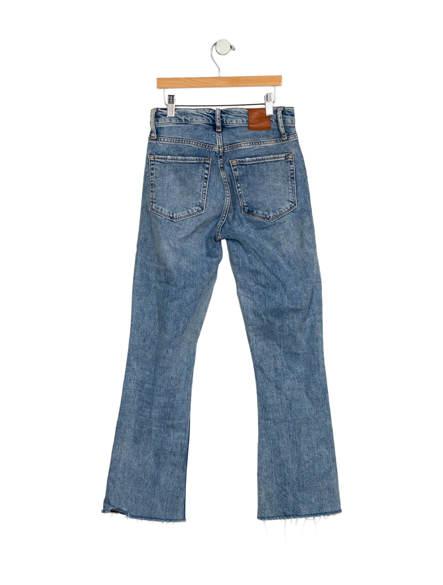 Anine Bing Mid-Rise Straight Leg Jeans