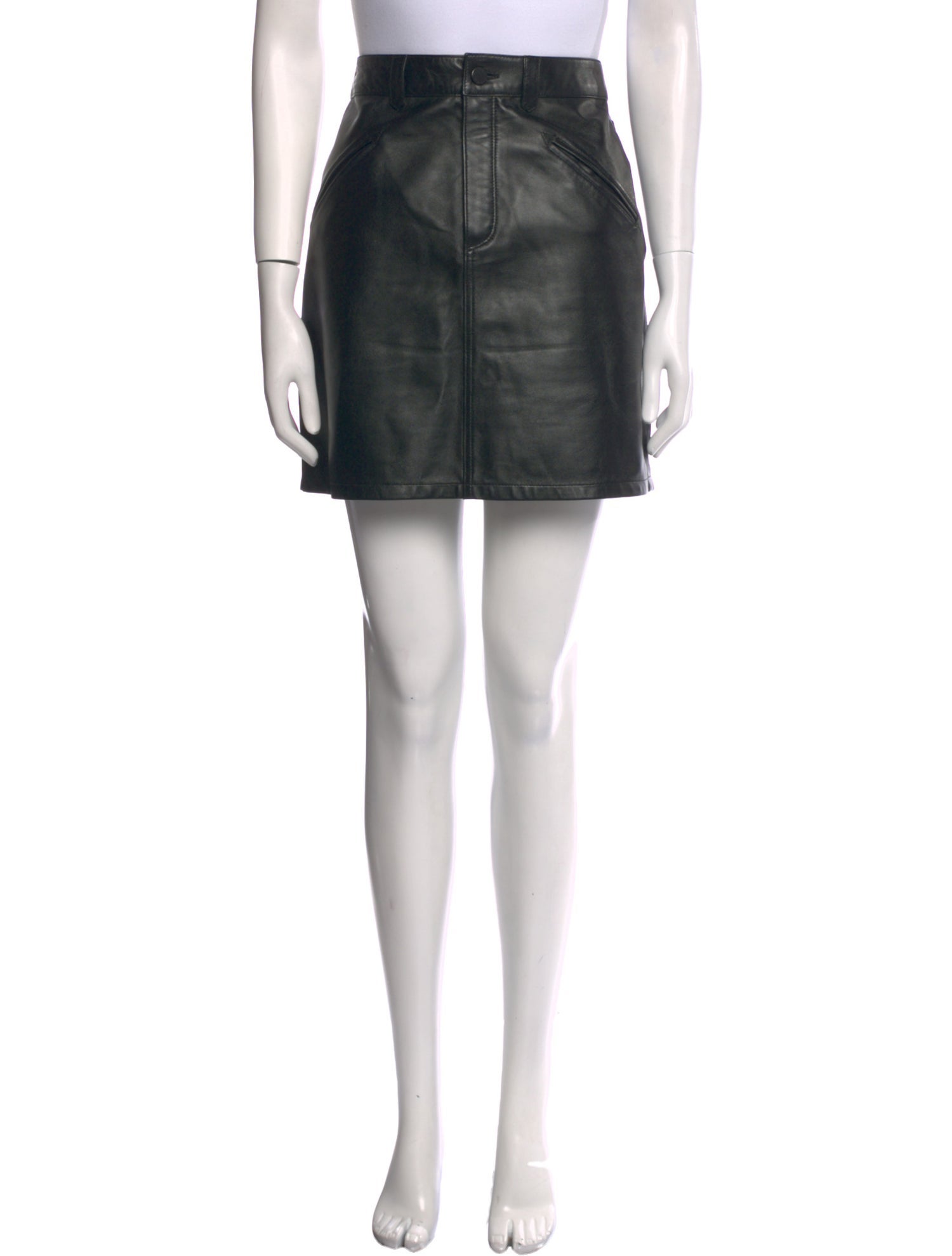 Anine Bing Leather Mini Skirt