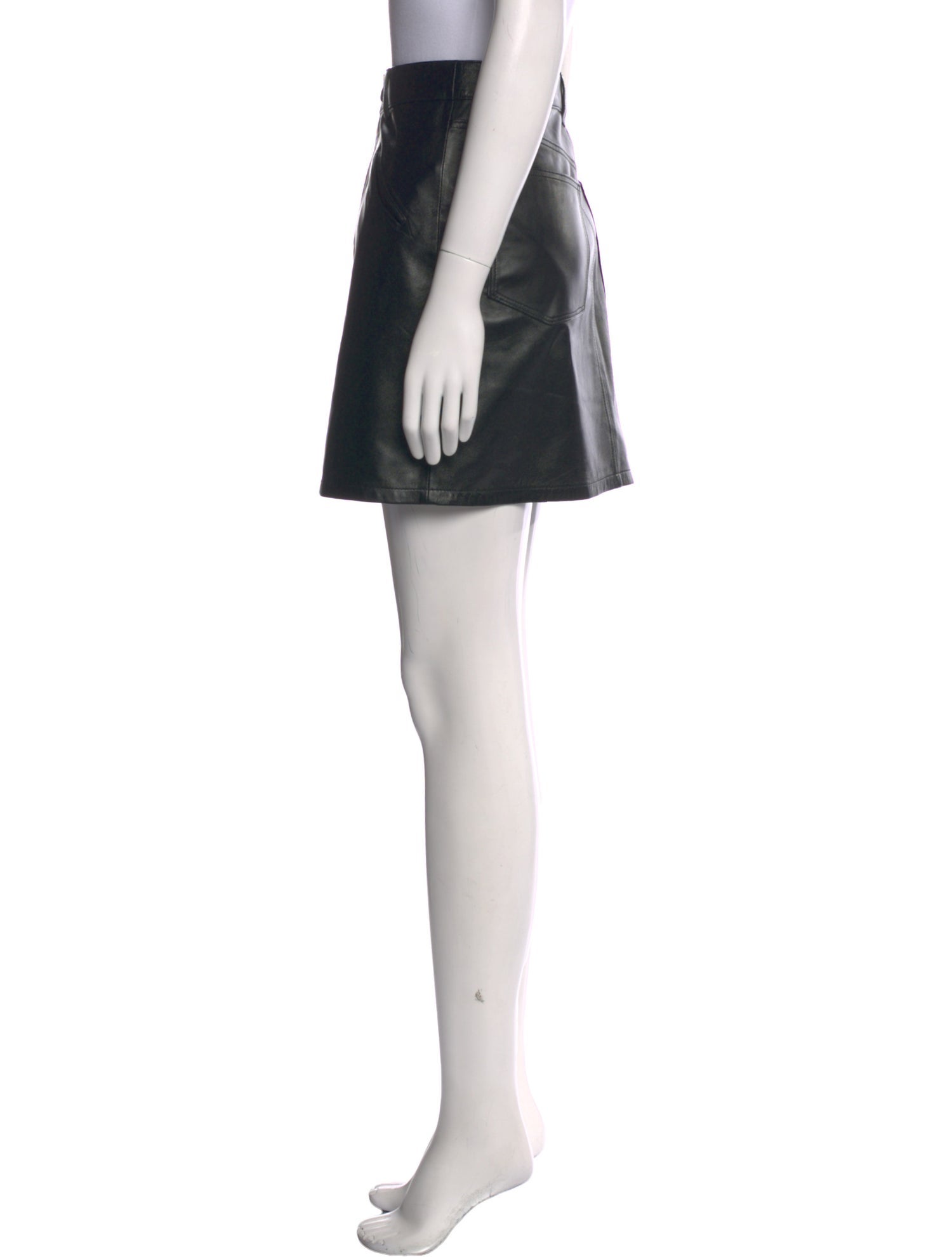 Anine Bing Leather Mini Skirt