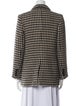 Anine Bing Wool Houndstooth Print Coat