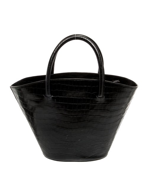 Anine Bing Embossed Leather Top Handle Bag