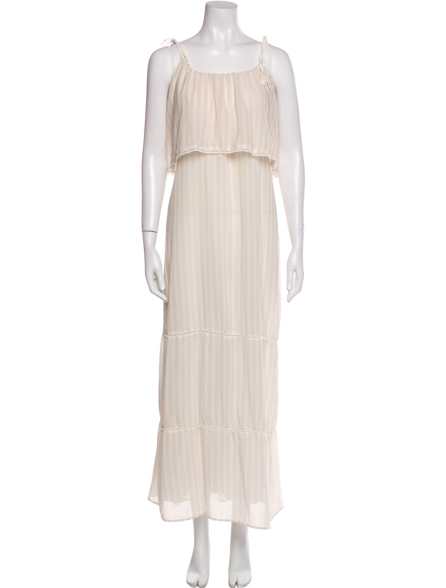 Anine Bing Square Neckline Long Dress