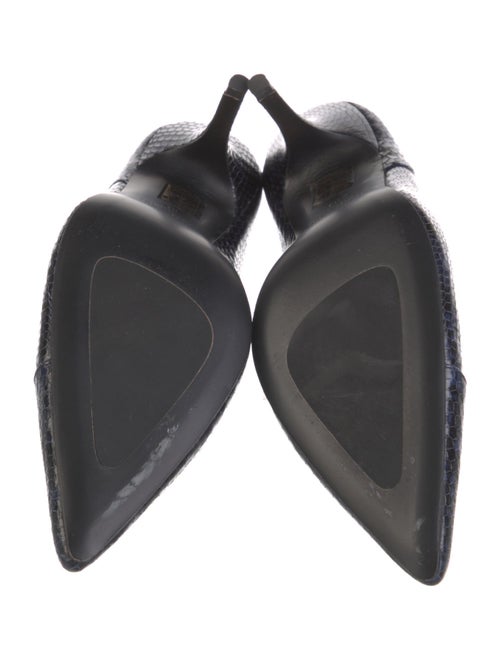 Anine Bing Embossed Leather Animal Print Pumps