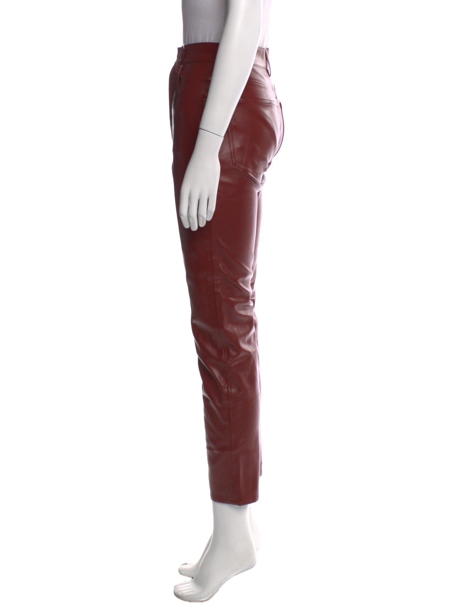 Anine Bing Leather Straight Leg Pants w/ Tags