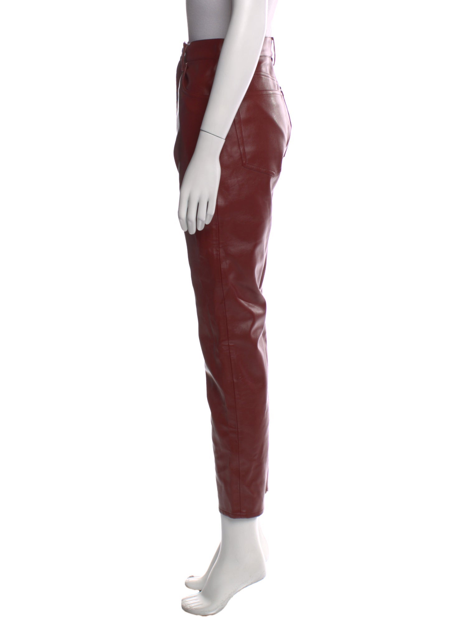 Anine Bing Leather Straight Leg Pants w/ Tags