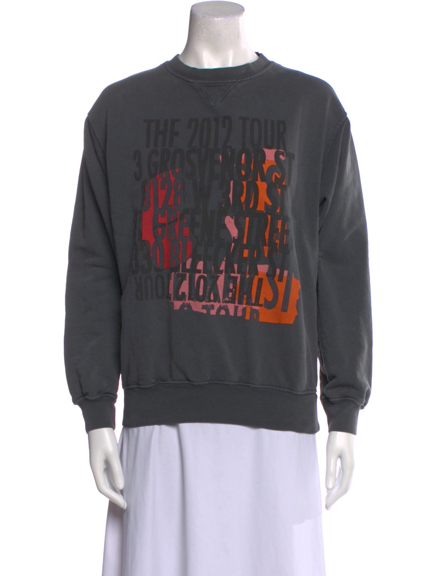 Anine Bing Graphic Print Crew Neck Sweatshirt