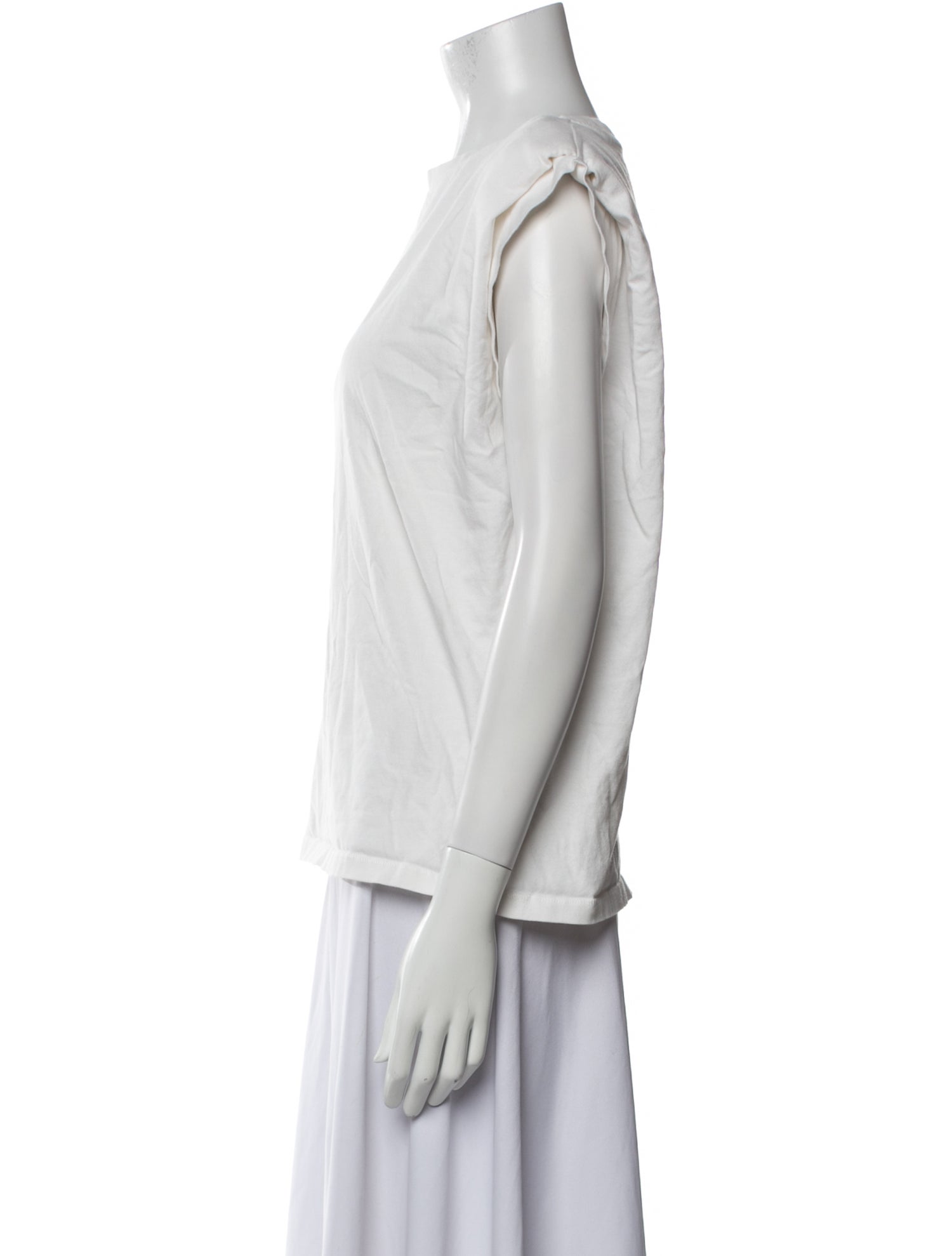 Anine Bing Bateau Neckline Sleeveless Top