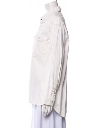 Anine Bing Long Sleeve Button-Up Top