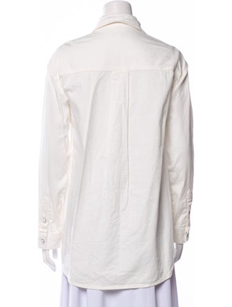 Anine Bing Long Sleeve Button-Up Top