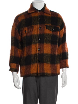 Anine Bing Plaid Print Jacket
