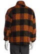 Anine Bing Plaid Print Jacket