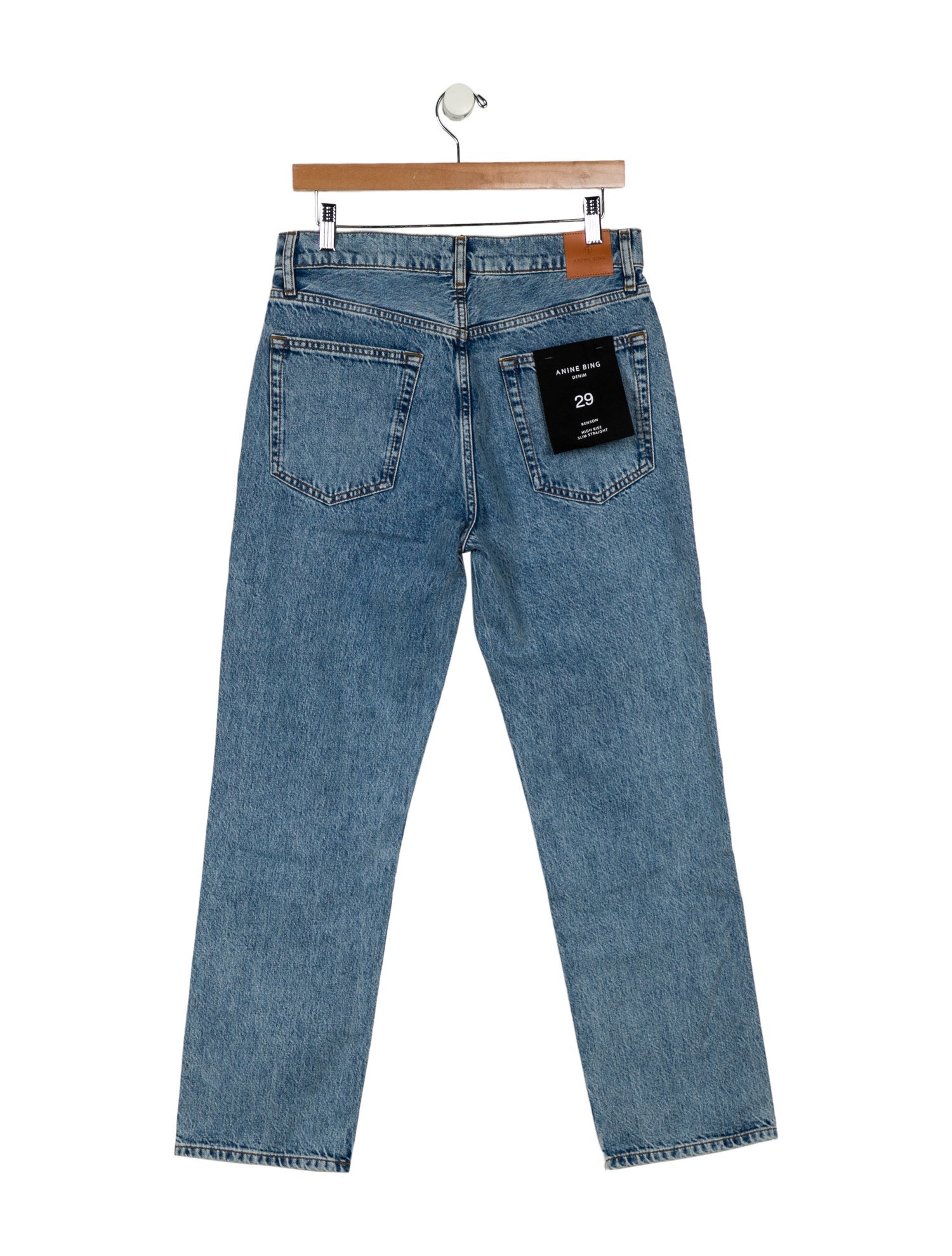 Anine Bing High-Rise Straight Leg Jeans w/ Tags
