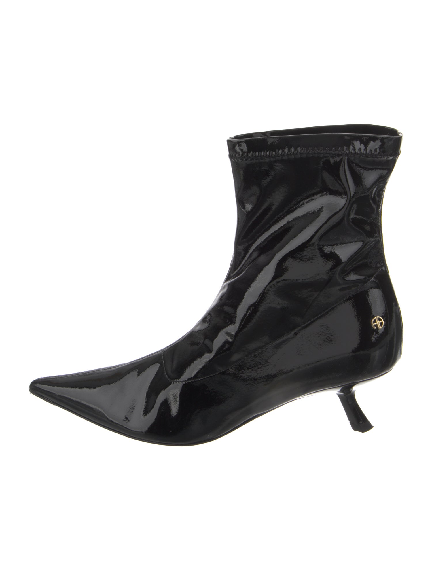 Anine Bing Patent Leather Sock Boots