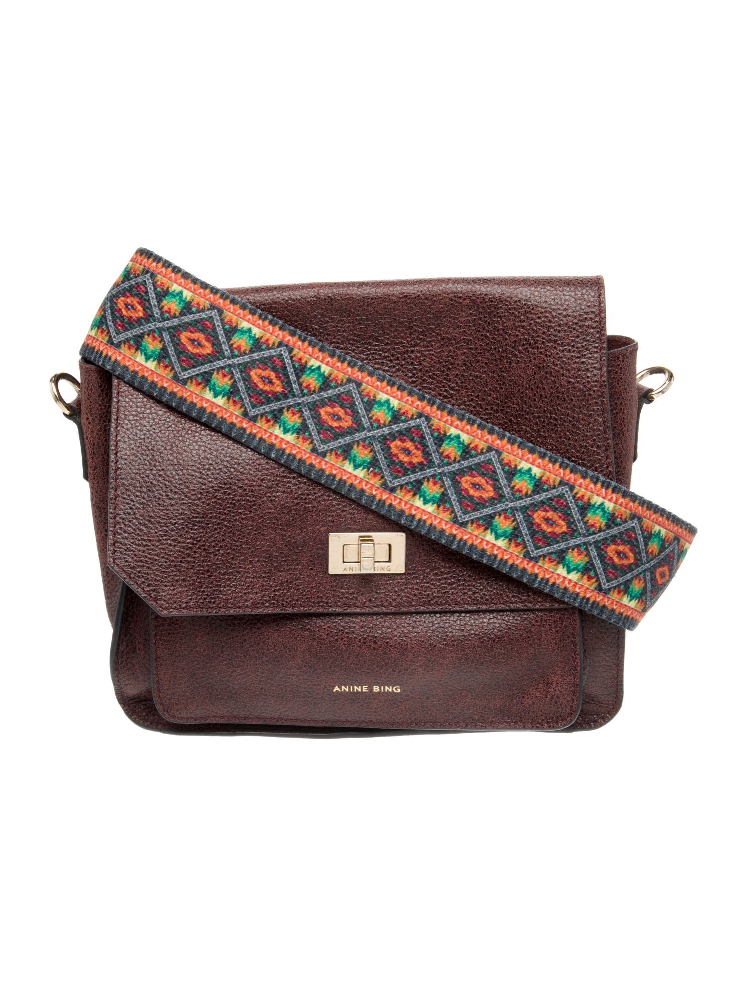 Anine Bing Leather Crossbody Bag