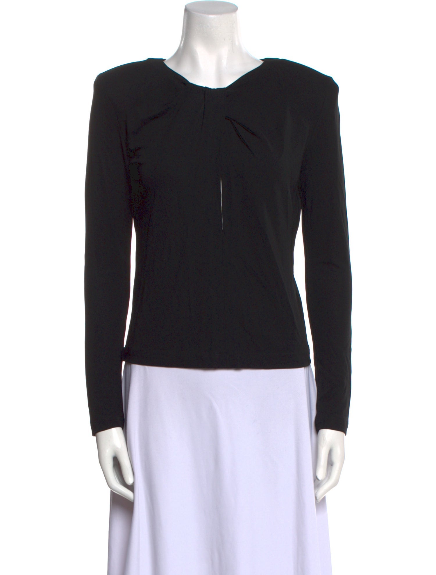 Anine Bing V-Neck Long Sleeve Top