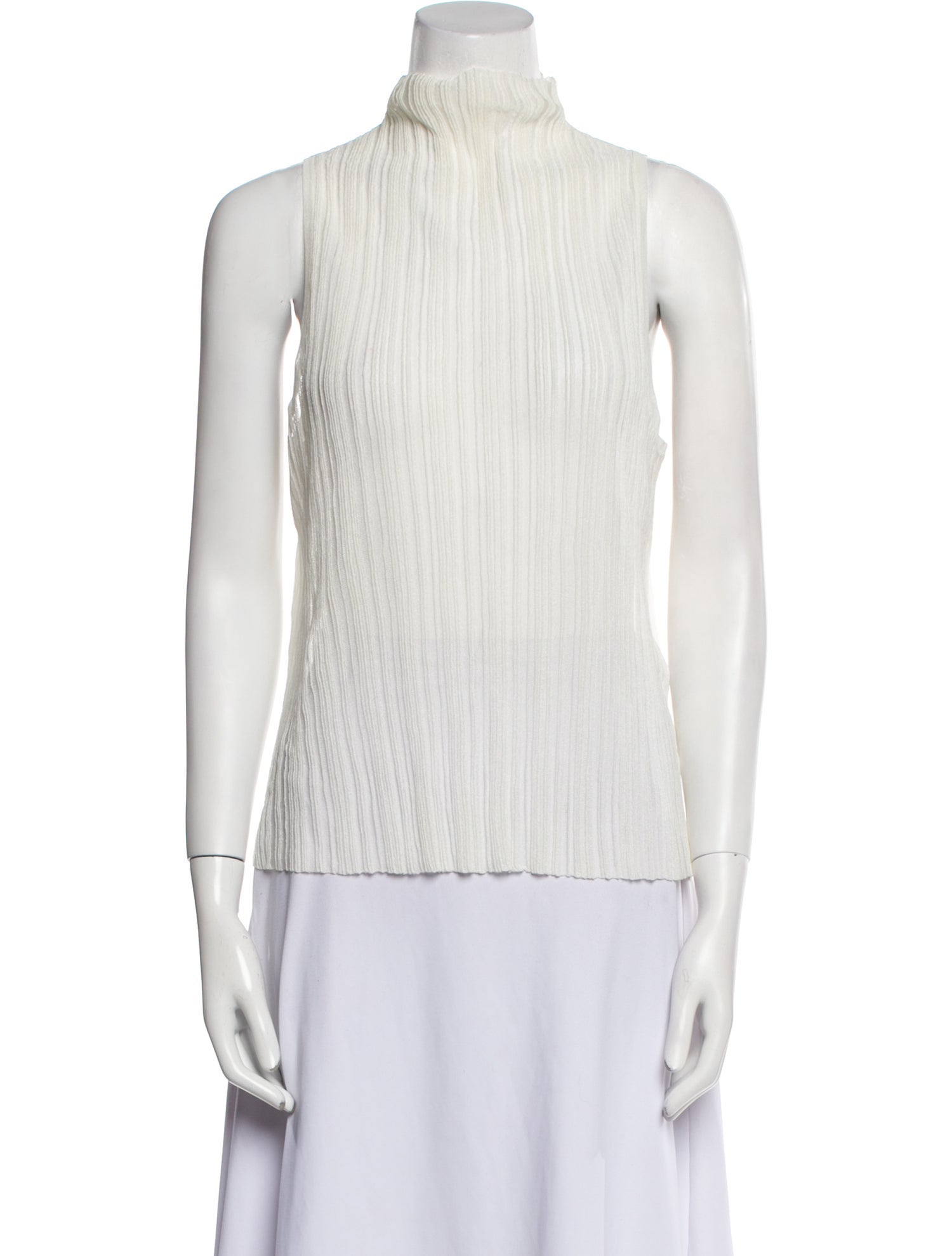 Anine Bing Turtleneck Sleeveless Top